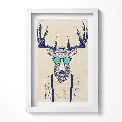 Keretezett kép Szarvas napszemüvegben pólóban