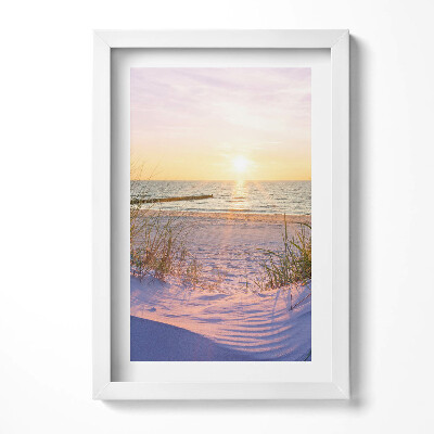 Keretezett kép Naplemente a tengerparton