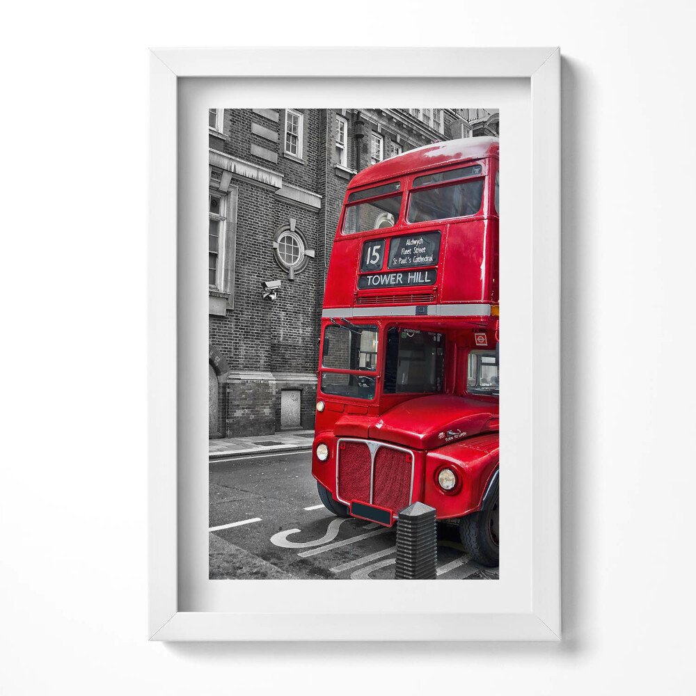 Keretezett kép Piros londoni busz