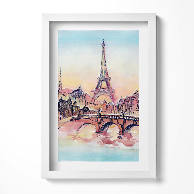 Keretezett kép Párizsi táj Eiffel-torony híd