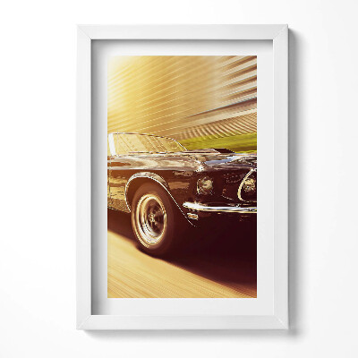 Keretezett kép Futó klasszikus autó