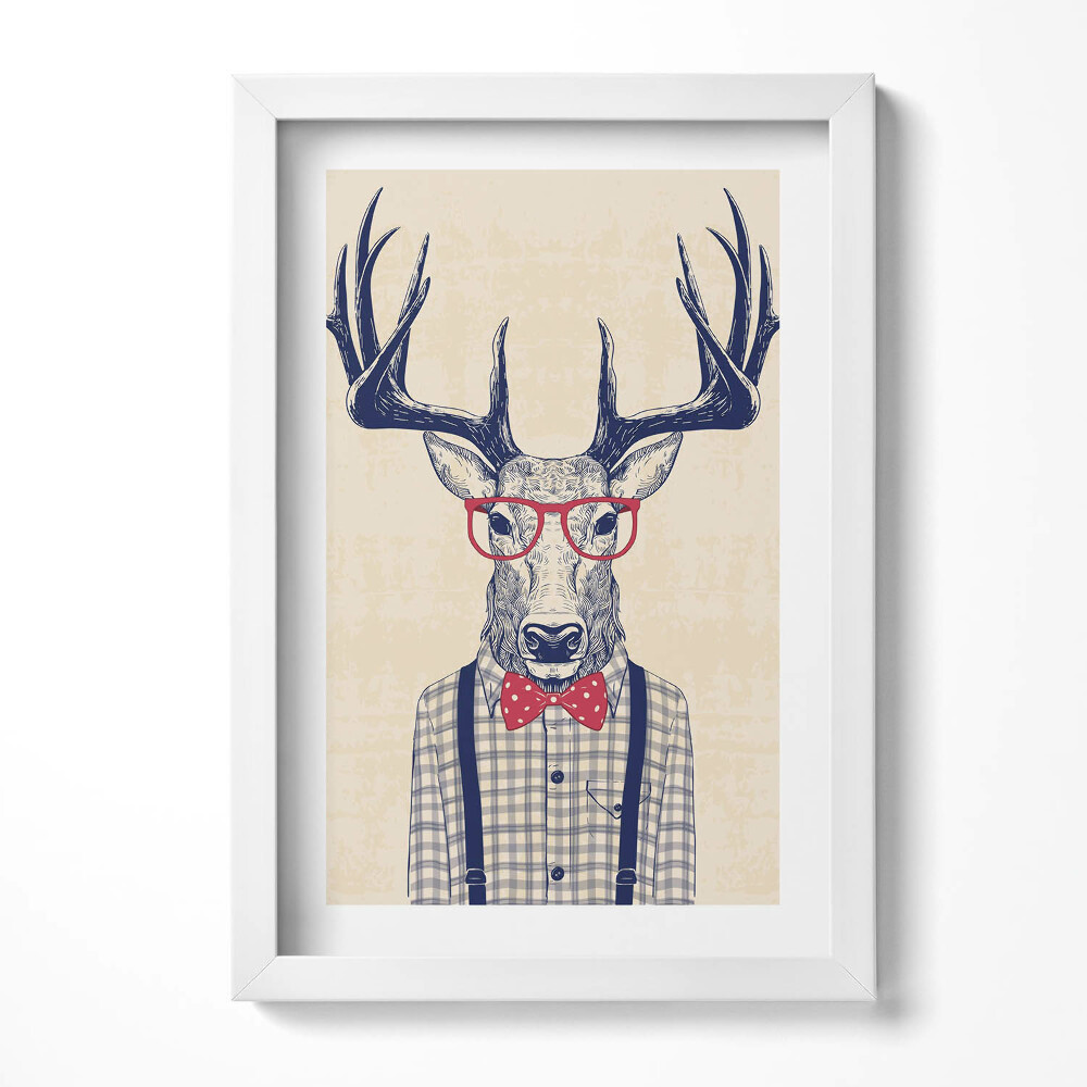 Keretezett kép Ügyes öltönyben lévő szarvas