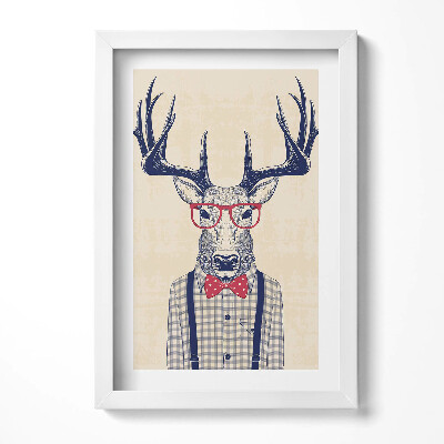 Keretezett kép Ügyes öltönyben lévő szarvas