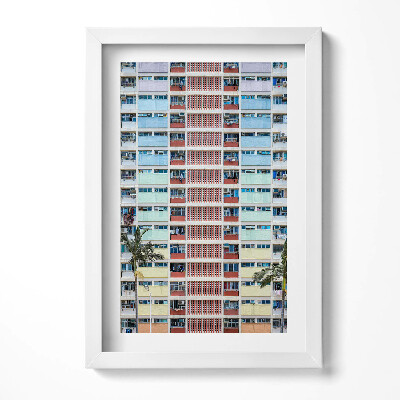 Keretezett kép Színes panelházak sorozata