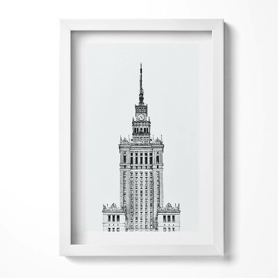 Keretezett kép Fényképes épület toronnyal