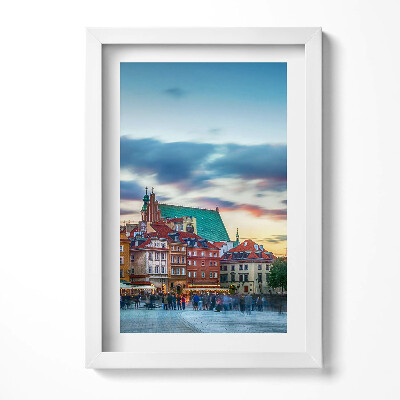 Keretezett kép Városi táj épületek naplemente
