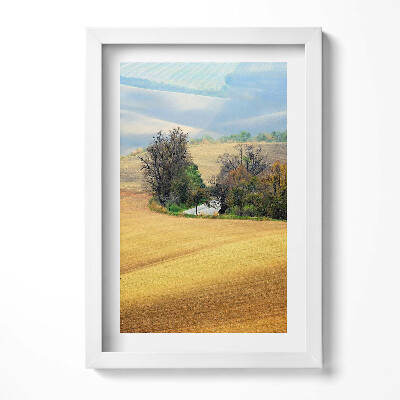 Keretezett kép Tavaszi táj fák és vízpart