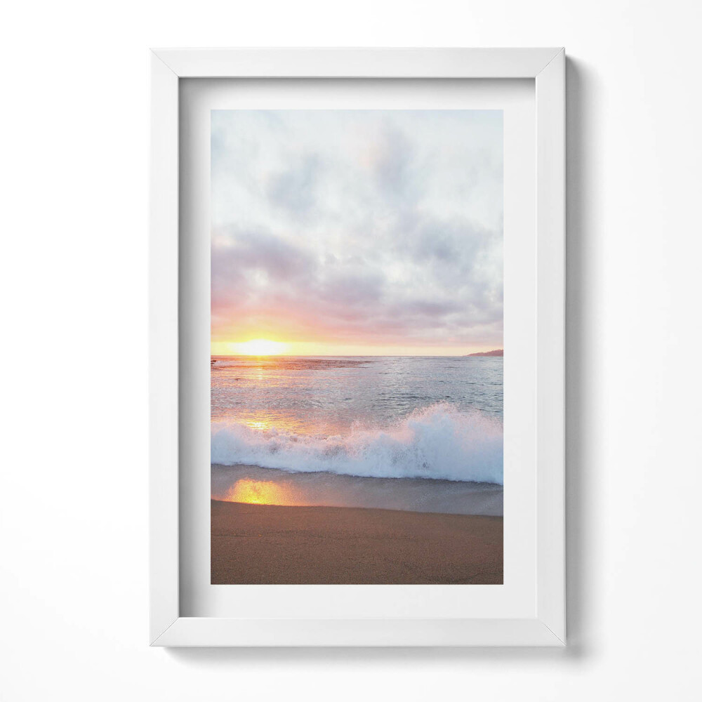 Keretezett kép Naplemente a tengerparton