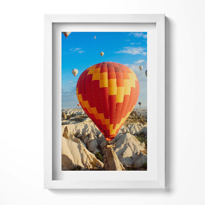 Keretezett kép Léggömbök a kék égen