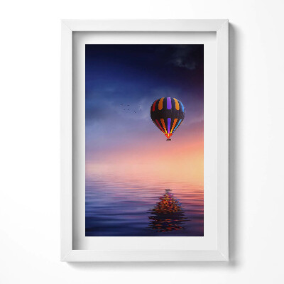 Keretezett kép Légballon a naplementében