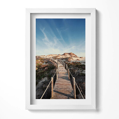 Keretezett kép Homokdűnékhez vezető stég