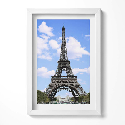 Keretezett kép Eiffel-torony kék éggel