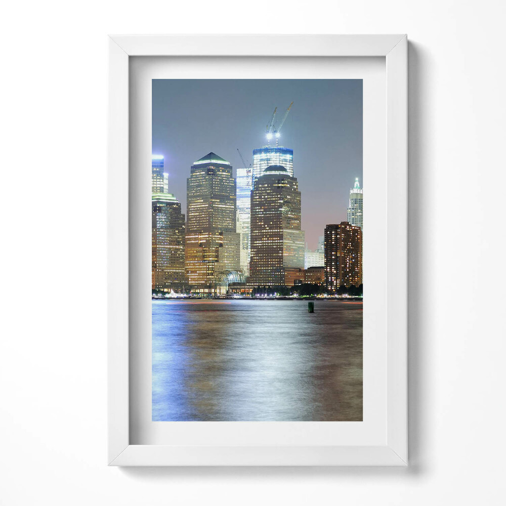 Keretezett kép Modern városi táj éjszaka