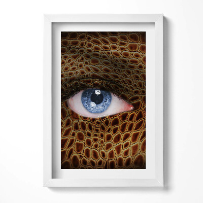 Keretezett kép Kígyóbőr és szem motívum