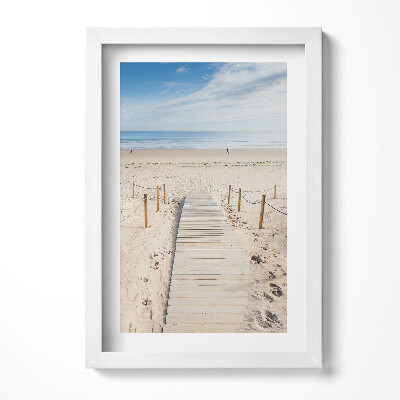Keretezett kép Tengerparti stég napfényben