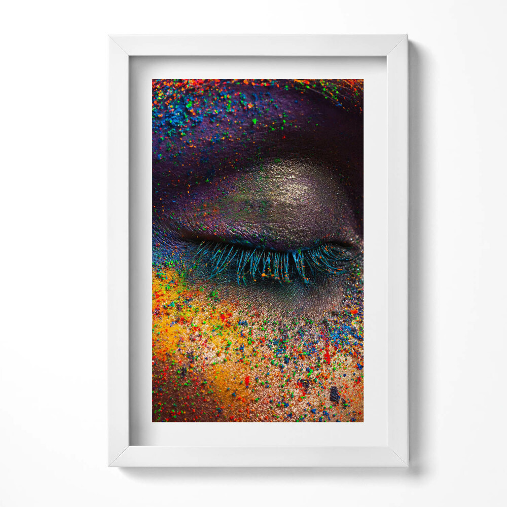 Keretezett kép Színes csillogó szemhéj