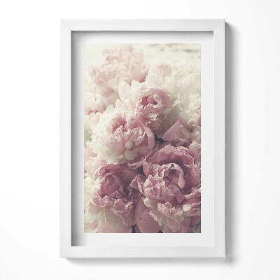 Keretezett kép Rózsaszín virágok csokorban