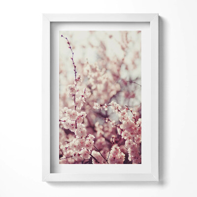 Keretezett kép Rózsaszín virágzó ágak