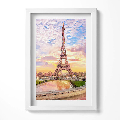 Keretezett kép Eiffel-torony naplementében