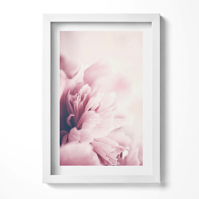 Keretezett kép Rózsaszín virágok lágyan elmosódva