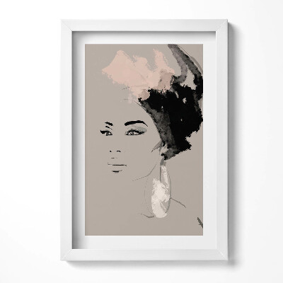 Keretezett kép Absztrakt női portré