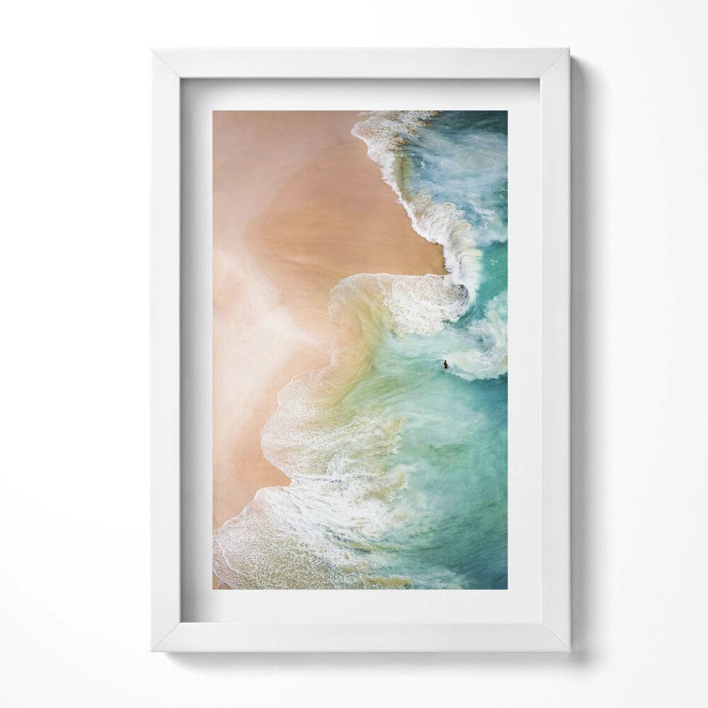 Keretezett kép Tengerparti hullámok és homok