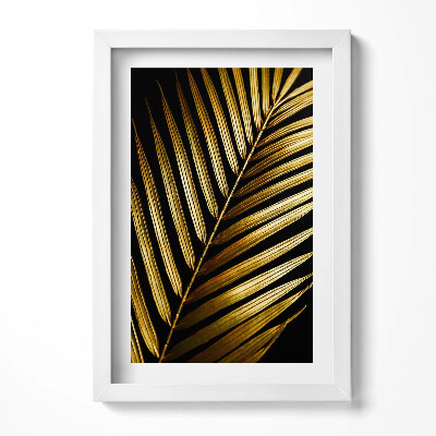 Keretezett kép Arany színű pálmalevél
