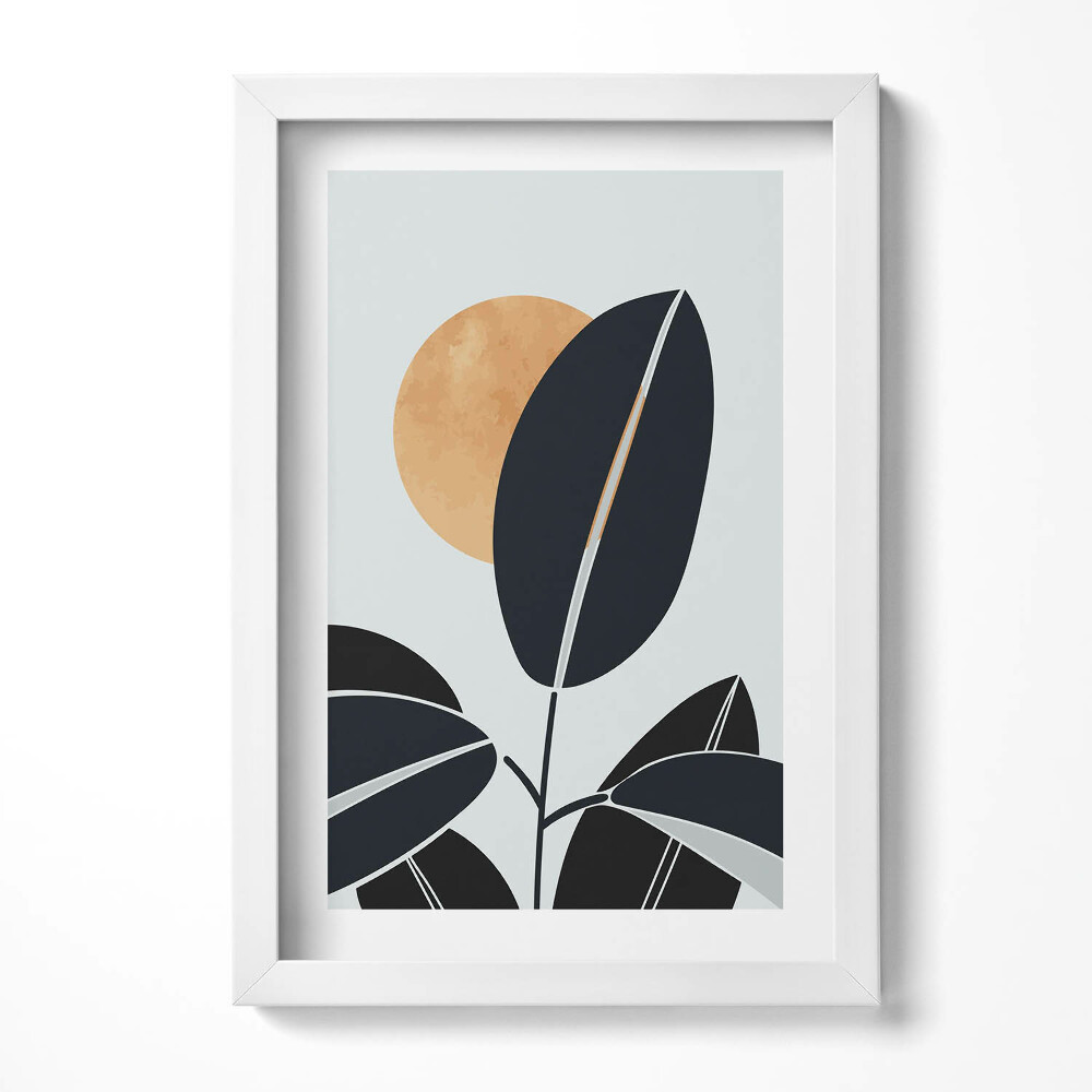 Keretezett kép Növényi motívum napfénnyel