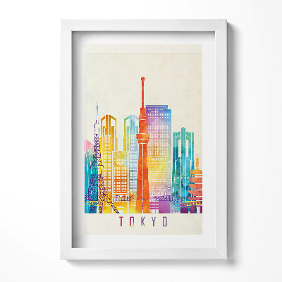 Keretezett kép Színes tokiói városkép
