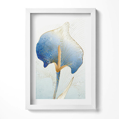 Keretezett kép Absztrakt virág motívum