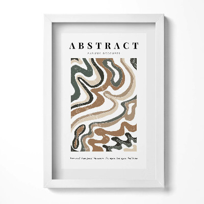 Keretezett kép Absztrakt hullámzó mintázat