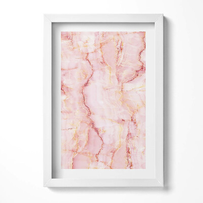 Keretezett kép Rózsaszín márványhatású mintázat