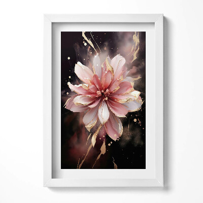 Keretezett kép Virág lágy színek absztrakt háttér