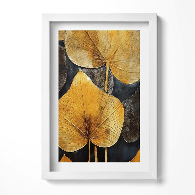 Keretezett kép Arany és fekete levelek
