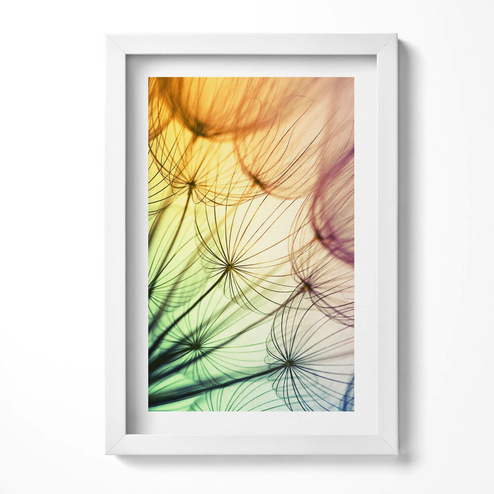 Keretezett kép Absztrakt növényi motívum