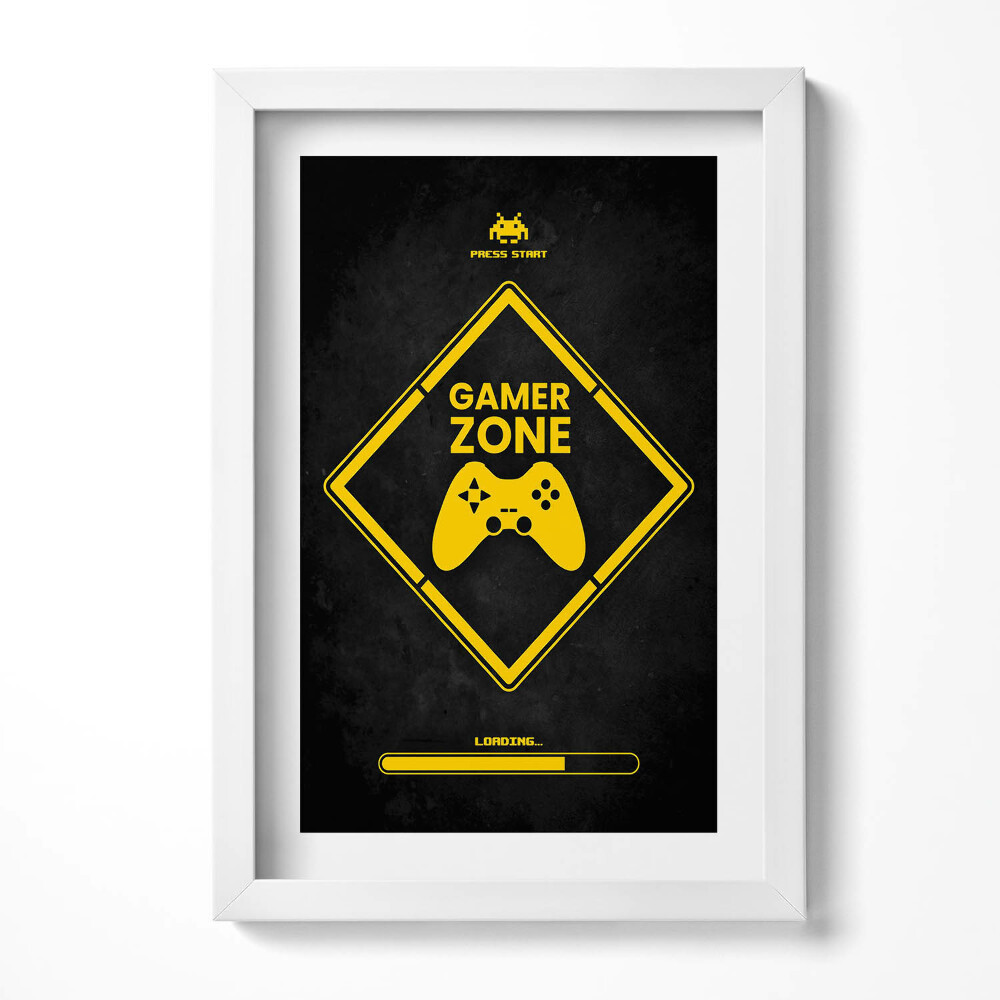 Keretezett kép Játékos zóna videojátékok motívum