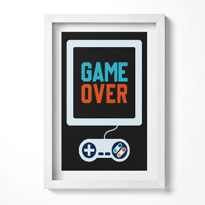 Keretezett kép Játék vége felirat játékkonzol