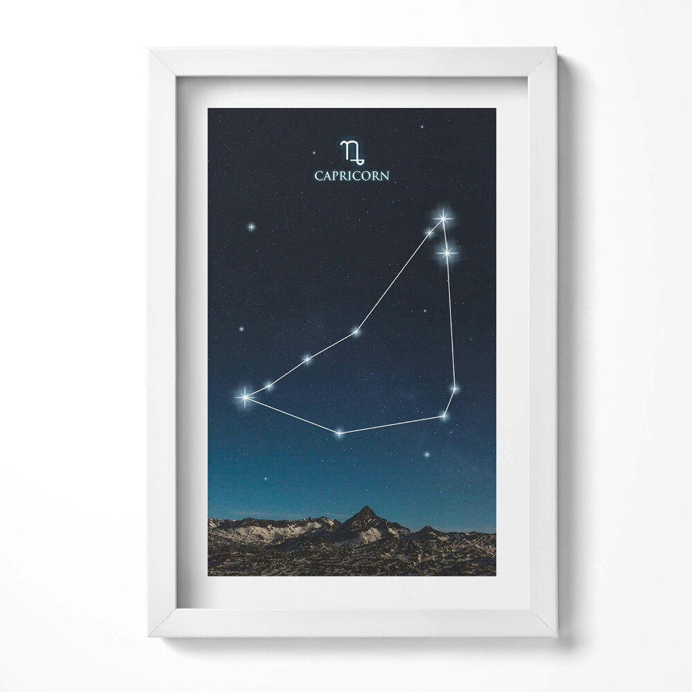 Keretezett kép Csillagkép Bak éjszakai égbolt