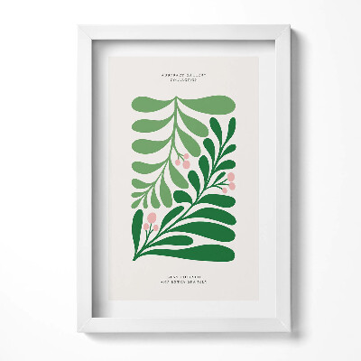 Keretezett kép Absztrakt növényi motívum
