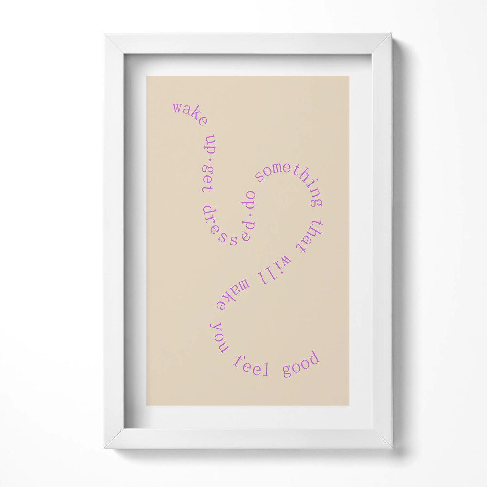 Keretezett kép Pozitív üzenetek spirálban