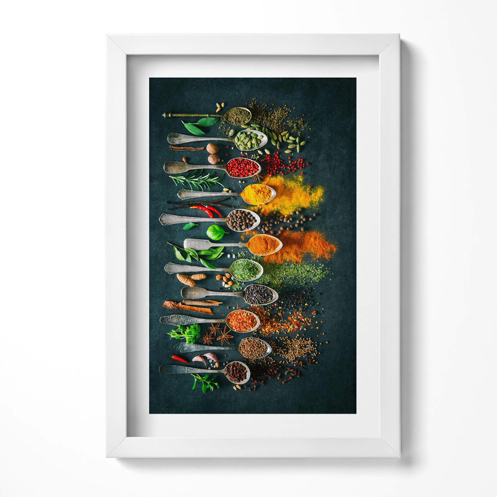 Keretezett kép Fűszerek és gyógynövények elrendezése