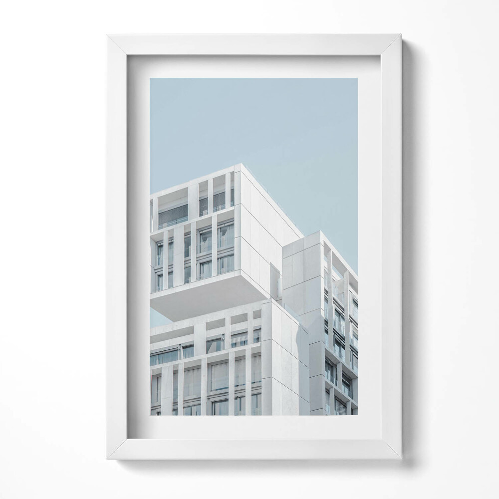 Keretezett kép Modern épület geometriai formái