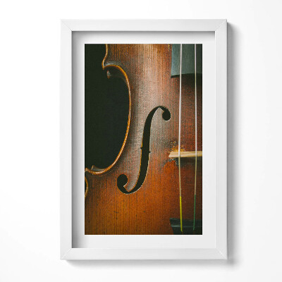 Keretezett kép Hegedű részlete ívelt vonal