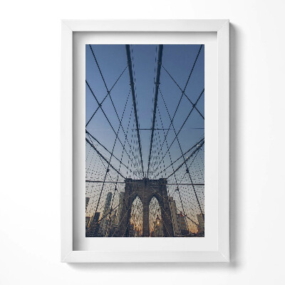 Keretezett kép Brooklyn híd geometrikus perspektívája
