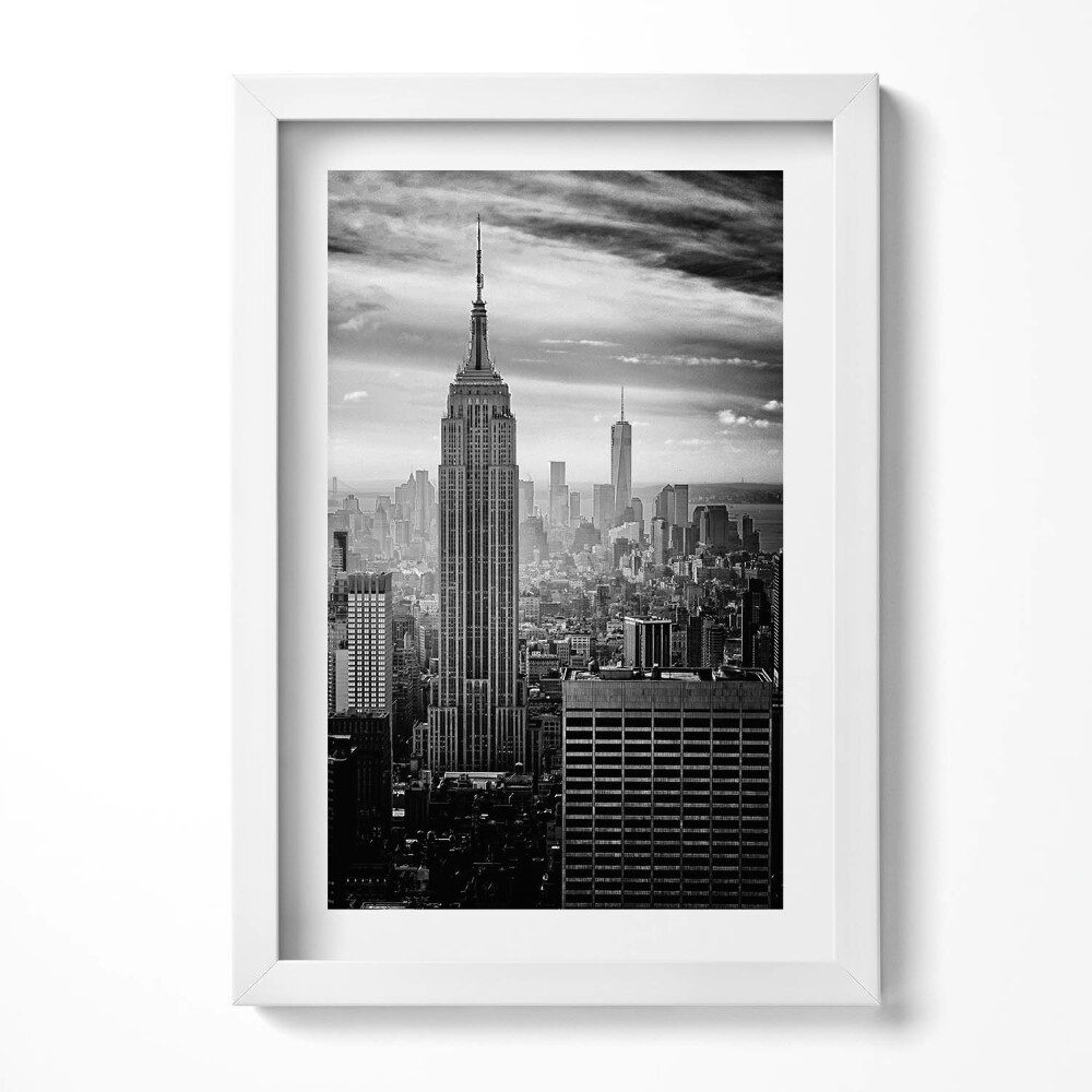 Keretezett kép Empire State Building városi táj