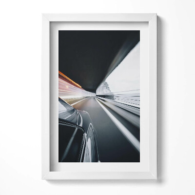 Keretezett kép Gyors mozgás fénycsíkok