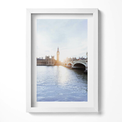 Keretezett kép Londoni táj Big Ben és folyó