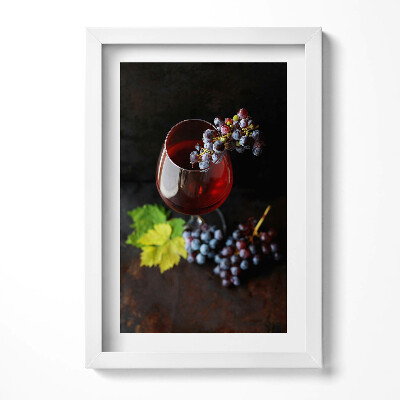 Keretezett kép Vörösbor szőlő levél