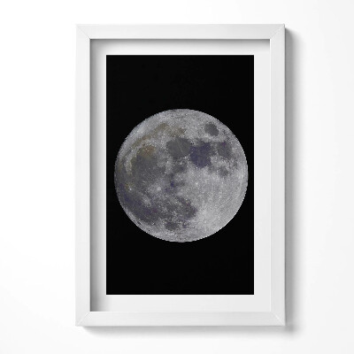 Keretezett kép Telihold sötét háttérrel