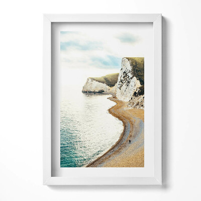 Keretezett kép Tengerparti táj sziklás part